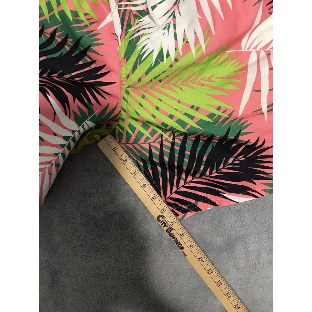 City Streets Board Shorts Mens Extra Large Palm Leaves Surf Swim Beach Trunks XL
